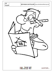 Mühendis boyama sayfaları